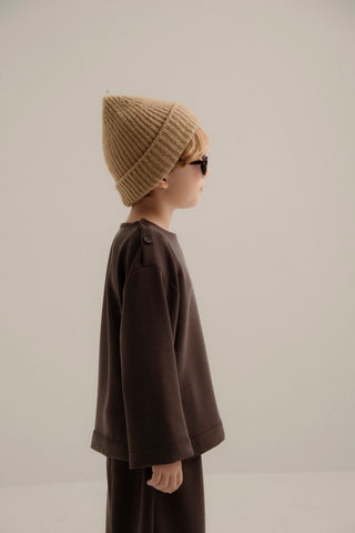 ÇOCUK MODAL TİŞÖRT UNISEX KAHVE