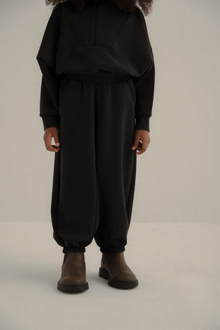 ÇOCUK MODAL ŞALVAR PANTOLON UNISEX SİYAH