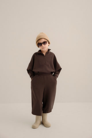 ÇOCUK MODAL ŞALVAR PANTOLON UNISEX KAHVE