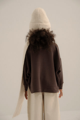 ÇOCUK MODAL SWEATSHIRT KAHVE