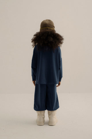 ÇOCUK MODAL TAKIMI - ŞALVAR PANTOLON VE SWEATSHIRT - LACİ