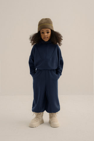 ÇOCUK MODAL TAKIMI - ŞALVAR PANTOLON VE SWEATSHIRT - LACİ
