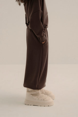 ÇOCUK MODAL ŞALVAR PANTOLON UNISEX KAHVE