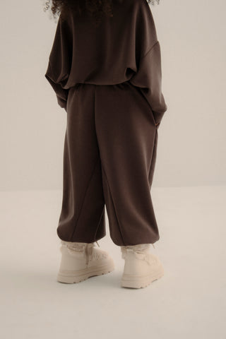 ÇOCUK MODAL ŞALVAR PANTOLON UNISEX KAHVE