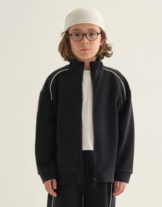 BİYELİ SWEATSHIRT SİYAH