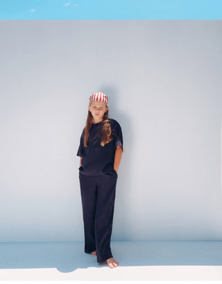 KETEN TİŞÖRT ve KETEN BOL PANTOLON TAKIM UNISEX LACI