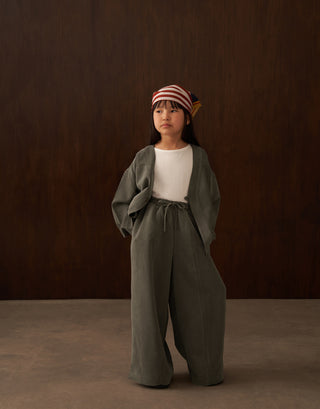 MODAL CEKET KİMONO TAKIM UNİSEX HAKİ