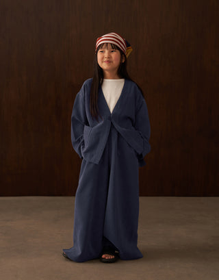 MODAL CEKET KİMONO TAKIM UNİSEX İNDİGO