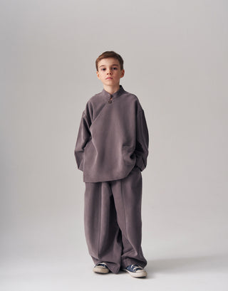 MODAL KİMONO TAKIM MÜRDÜM UNİSEX