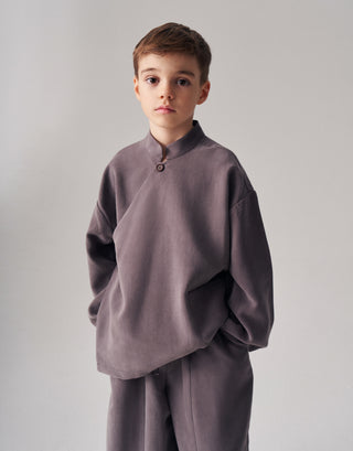 MODAL KİMONO TAKIM MÜRDÜM UNİSEX