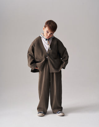 MODAL CEKET KİMONO TAKIM UNİSEX HAKİ