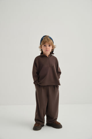 ÇOCUK MODAL SWEATSHIRT KAHVE