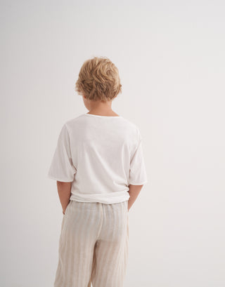 Ekru Süprem Basic Tişört Unisex