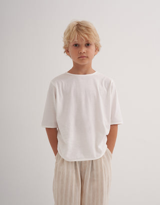 Ekru Süprem Basic Tişört Unisex